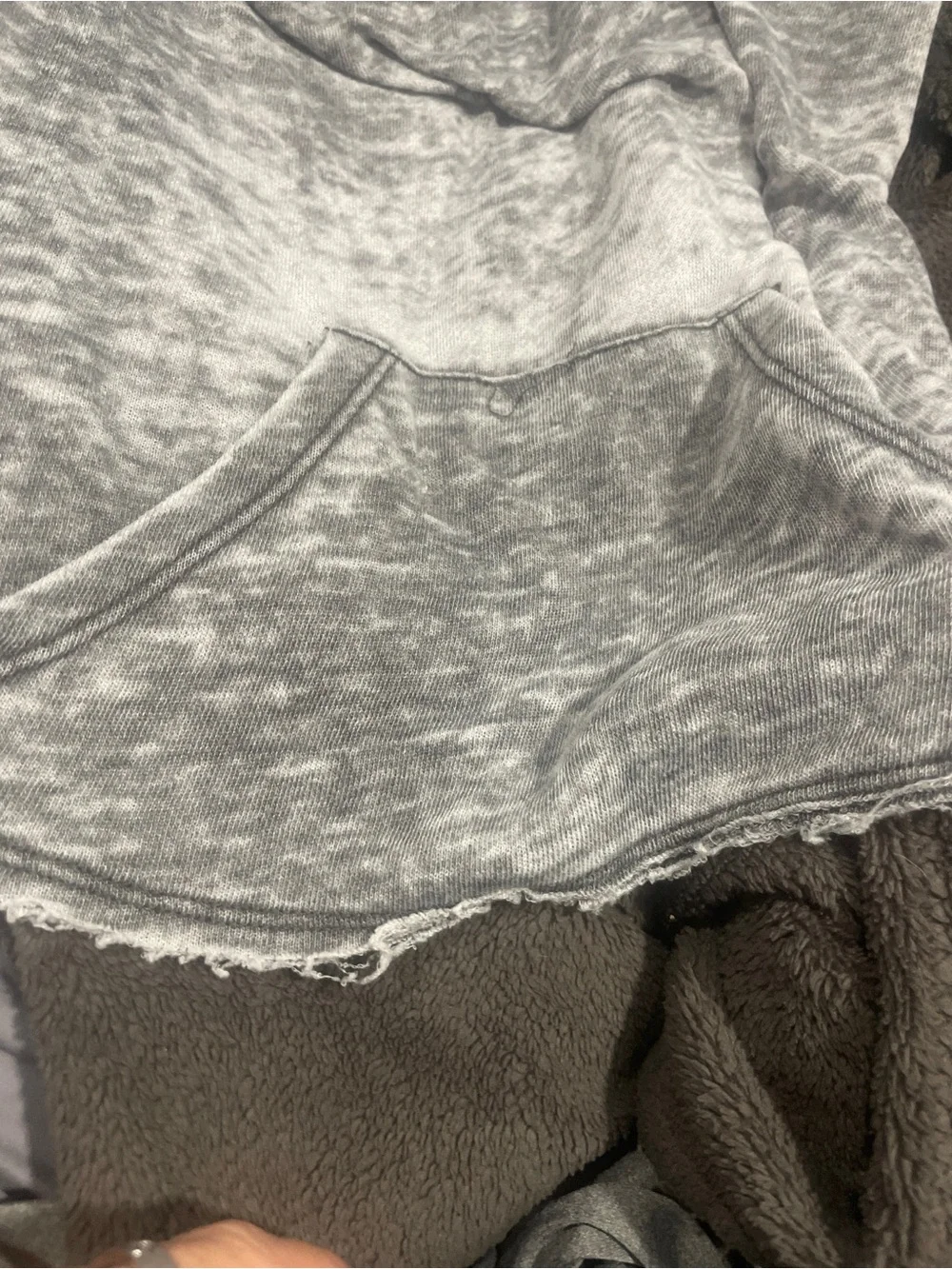 Harper + Elliott Girls Acid Wash Cold-Shoulder Hoodie Top Size M NWOT